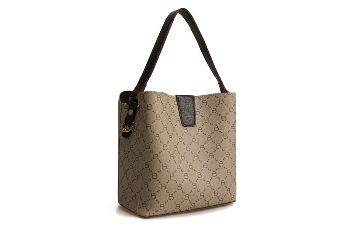 Lucky Bees Bolso tipo cubo Cream, Brown